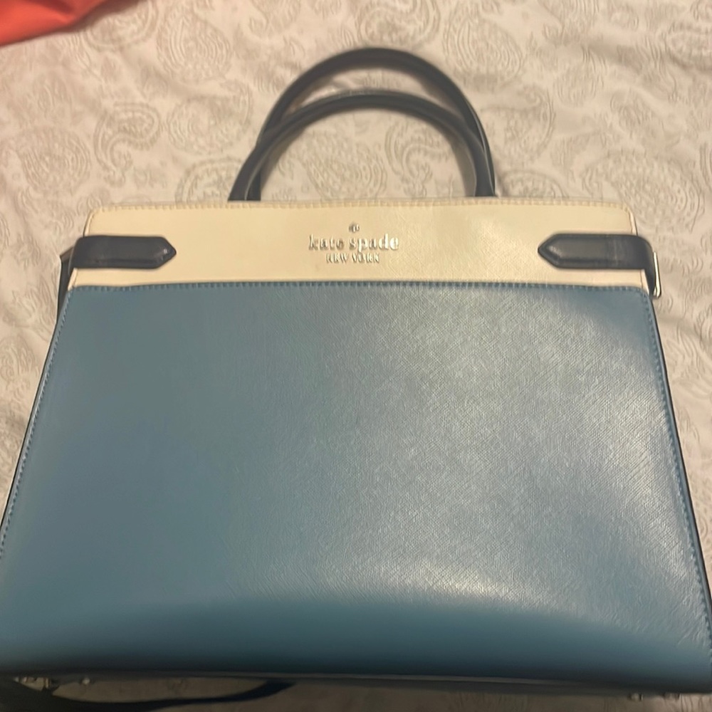 Blue Kate Spade tote in excellent condition
